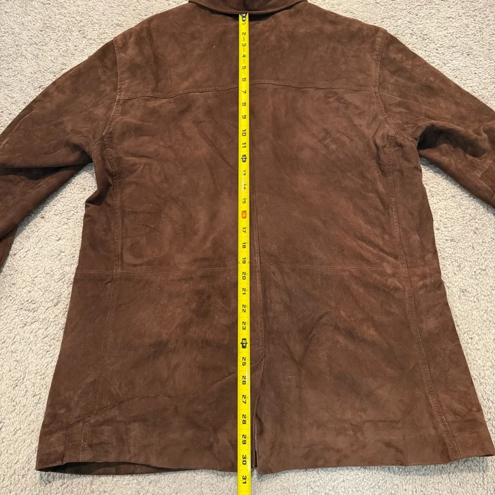 Peter Millar 100% Genuine Suede Leather Shirt Jacket - Rich‎ Brown Men’s
